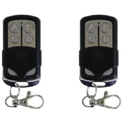 Lot de 2 télécommandes universelles 433,92 MHz 4 canaux pour copieur