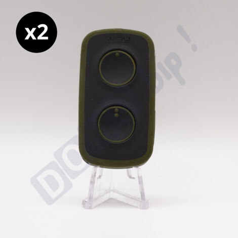 SICE Why - lot de 2 télécommandes universelles à 2 boutons - référence evo noa mini vert profond 4791043