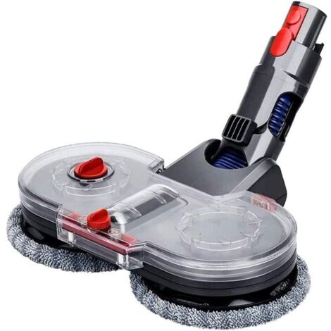 Lot de 2 tête de serpillère compatible avec Dyson V11 V10 V8 V7 Aspirateur pour parquet sols durs, remplacement de brosse électrique avec réservoir d'eau