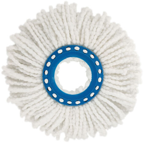 Lot De 2 Têtes De Rechange Clean Twist Disc Mop, Idéal Pour Les Carrelages Et Sols En Pierre 16CM