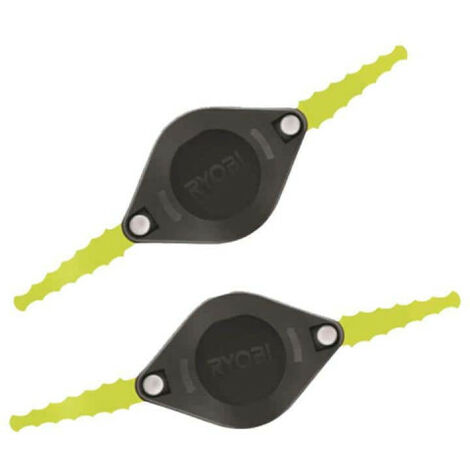 Lot de 2 têtes doubles lames RYOBI pour coupe-bordures sur batterie RAC1392