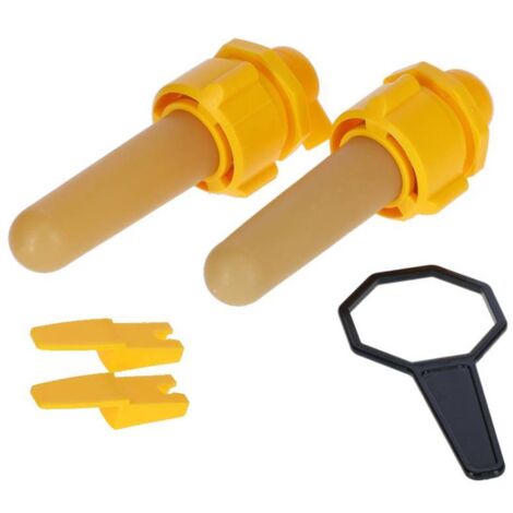 Lot de 2 tétines complètes pour seau à veau hygiène - KERBL