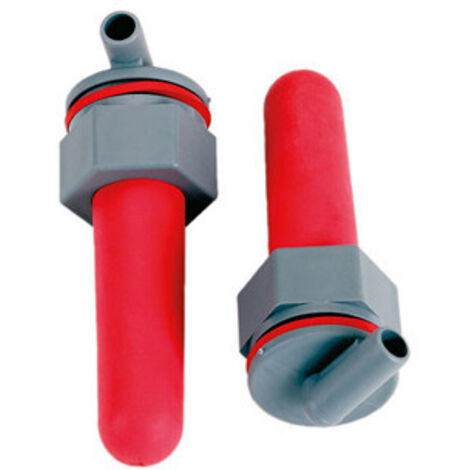 Lot de 2 tétines rouges de rechange pour seau d'allaitement Kerbl