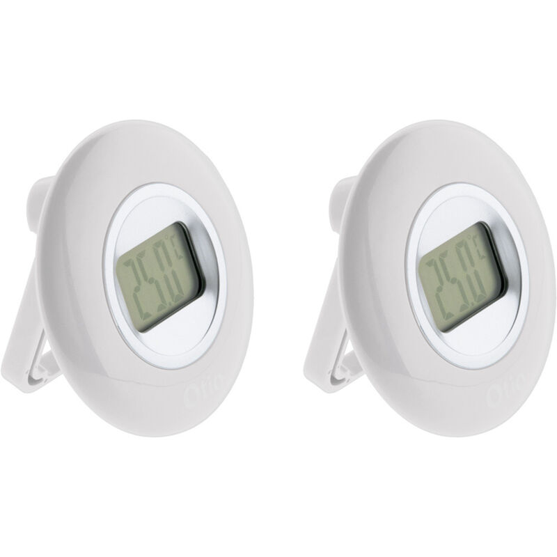 Otio – Lot de 2 thermomètres intérieurs LCD – Alimentation 1 pile AAA – Plage de température 0 à 50°C – Ø 7 cm pour usage bureau et maison Otio – Lot de 2 thermomètres intérieurs LCD – Alimentation 1 pile AAA – Plage de température 0 à 50°C – Ø 7 cm pour usage bureau et maison