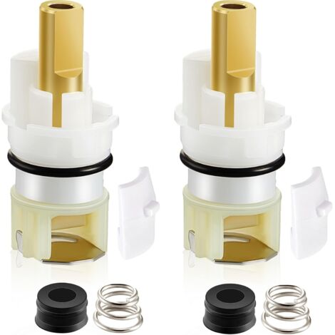 Lot de 2 tiges de rechange pour robinet de cuisine Delta RP25513 avec sièges en caoutchouc et ressorts