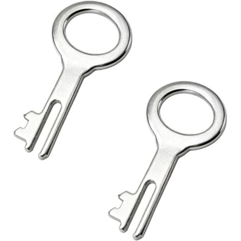 Lot de 2 tirelires clés pour tirelire BTE N° 3 – Lot de 2 clés de rechange pour serrure de tirelire BTE Allemagne 39 mm, clé avec métal pour tirelire n° 3, accessoire de tirelire, finition robuste