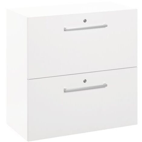 Lot de 2 tiroirs pour module Biblicase - blanc - Maxiburo