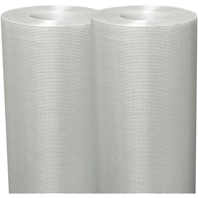 Semin - Lot de 2 tissus en fibre de verre pour murs et plafond Fiss Renov - évite les fissures et renforce les supports - rouleau de 50 x 1 m