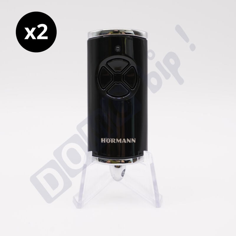 Hse 4 bs Noir Brillant - Lot de 2 télécommandes 4 canaux pour motorisation BiSecur - Référence : 4511561 - Fréquence : 868 MHz - Hörmann