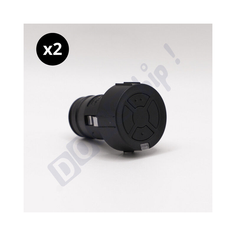 Lot de 2 télécommandes allume-cigare Hörmann HSZ 2 BS - Émetteurs 2 canaux pour motorisations BiSecur - Fréquence : 868 MHz - Référence : 436782
