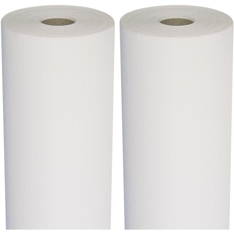 Semin - Lot de 2 toiles de verre pour murs et plafonds Toile Eco t 023 - motif maille - rouleau de 50 m x 1 m