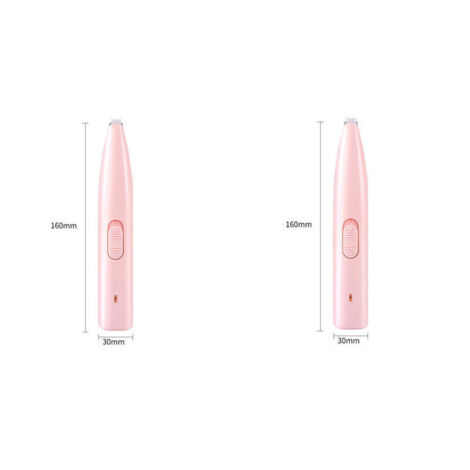 Lot de 2 Tondeuse Cheveux Professionnel sans Fil pour Animaux Chien Multifonction Sécurité Rechargeable Electrique（rose）