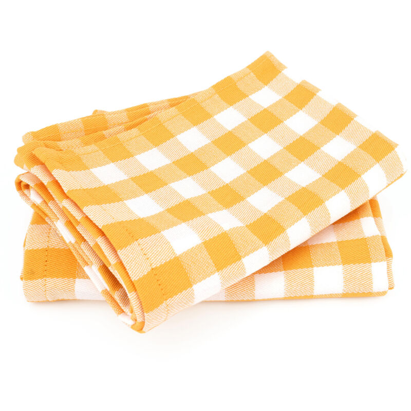 Lot de 2 torchons cuisine toile squares vichy 50x70 cm