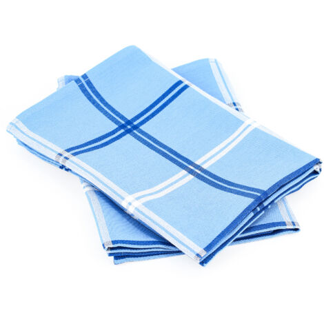 Lot de 2 torchons cuisine toile SQUARES 50x70 cm