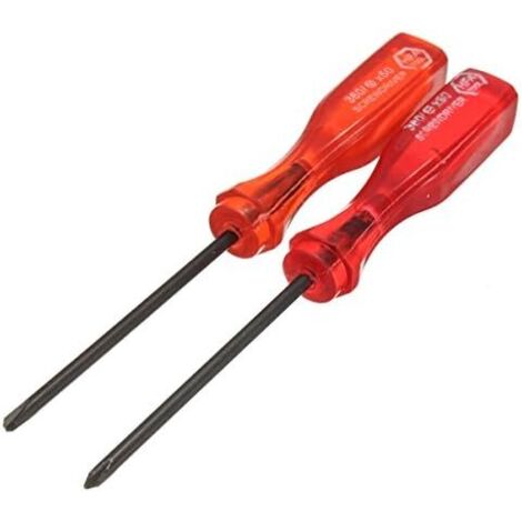 Lot de 2 tournevis Tri-Wing & Cross Wing pour Nintendo NDS Lite NDSL pour Wii Advance Carts Environ 10,8 cm