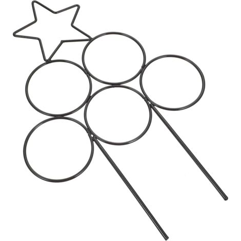 Lot de 2 treillis en fer pour plantes grimpantes