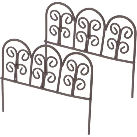 Lot de 2 treillis métalliques pour plantes grimpantes, petit jardin d'intérieur