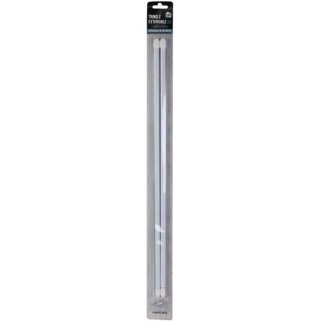 Lot De 2 Tringles Extensibles "paio" 50-80cm Blanc