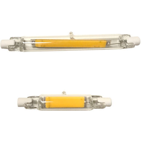 Lot de 2 Tube LED COB R7S 118mm Dimmable 20W, 220V Blanc Naturel, Sans Scintillement, Remplacement Projecteur