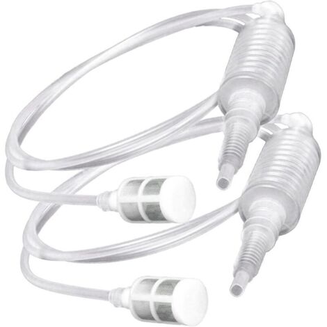 Lot de 2 tubes de filtre pour siphon de brassage manuel pour fabrication de vin, pompe à vin, bière, outil de brassage, taille environ 2 m