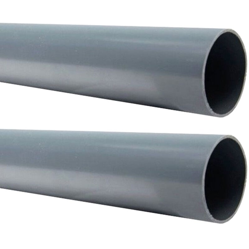 Arcanaute - 2 Tubes pvc évacuation NF-Me lisse - diamètre 40 mm - 4 mètres - ép. 3,0 mm