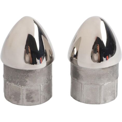 Lot de 2 valves de tuyau en acier inoxydable 22 mm 25 mm pour cadre de bâche de bateau, bâtons de kayak avec joint anti-fuite pour une meilleure performance en conditions marines (25 mm)