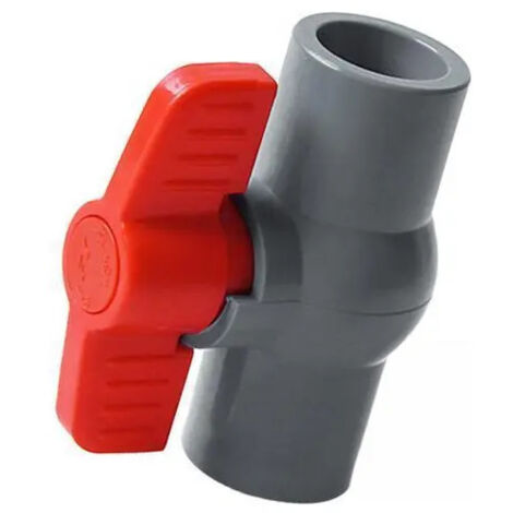 Lot de 2 vannes à bille droites en PVC (2-6)