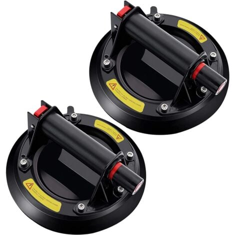 RNEMITERY Lot de 2 Ventouse Vitre Professionnelle,Vide Ventouse en verre pour Transport et Déménagement de Vitre, Carrelage, Verre, Baie vitrée,Carreaux,Plaques & Sols, Manutention de meubles