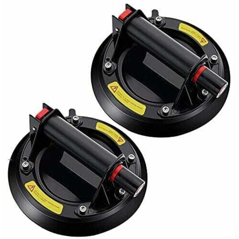 Lot de 2 Ventouse Vitre Professionnelle,Vide Ventouse en verre pour Transport et Déménagement de Vitre, Carrelage, Verre, Baie
