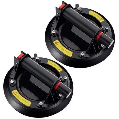 Lot de 2 Ventouse Vitre Professionnelle,Vide Ventouse en verre pour Transport et Déménagement de Vitre, Carrelage, Verre, Manutention de meubles