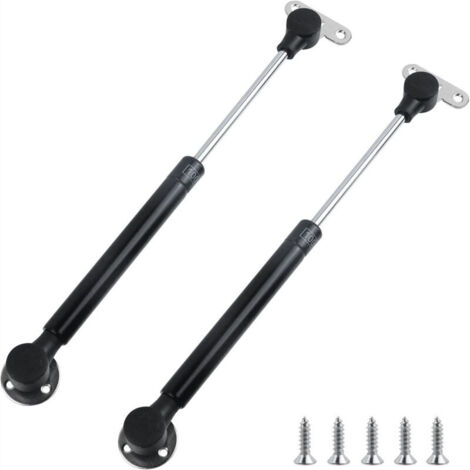 Lot de 2 vérins à gaz hydrauliques 100N pour boîte à pression (noir)