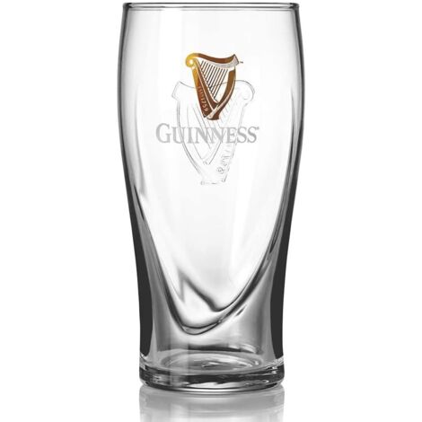 Lot de 2 verres Guinness - 16 oz - Verres à pinte irlandaise - Officiel