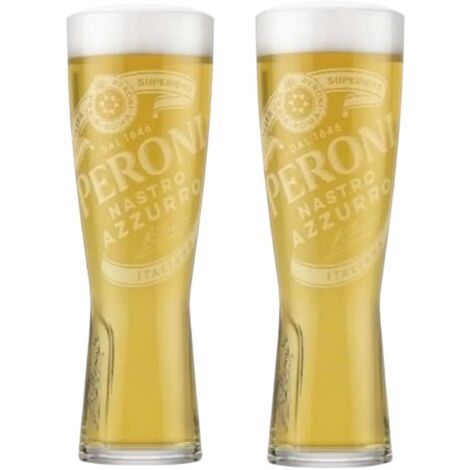 Lot de 2 verres Peroni - Verres à bière - Neufs