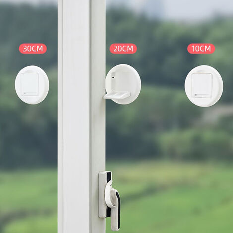 Lot de 2 verrous adhésifs pour porte coulissante en verre, pour armoire ou fenêtre coulissante.-AquaForge