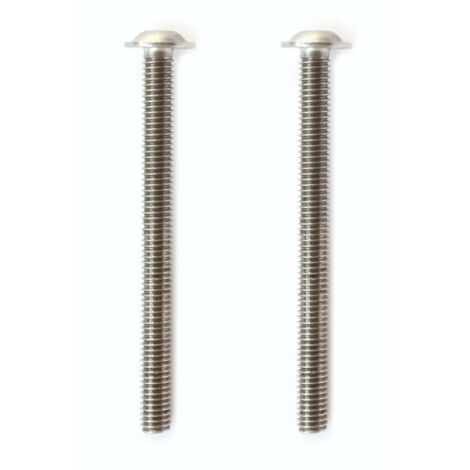 Lot de 2 vis inox M6 x 95 mm au pas de 100 pour abattant de WC OLFA Ariane pion fixe