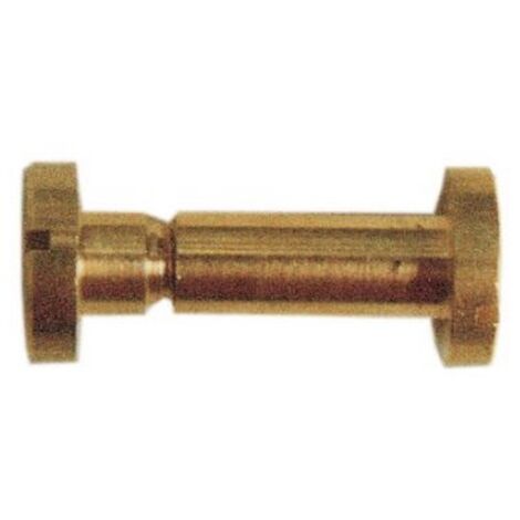 Lot de 2 vis te'lescopiques   6x40 mm filetage 5MA vis laiton poli