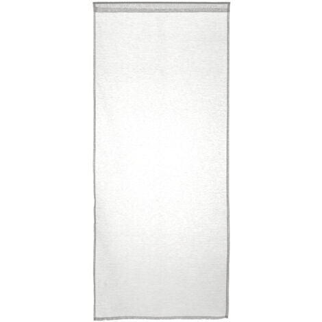 Lot de 2 Voilages Vitrage Blanc Moly 60 x 120 cm - Atmosphera