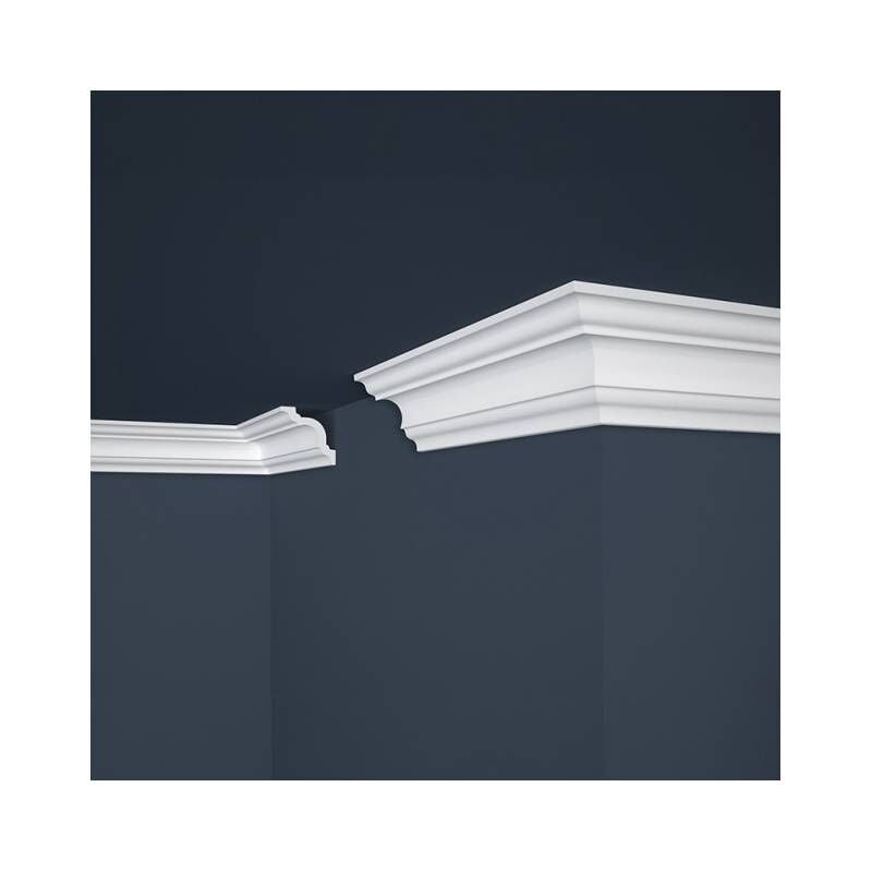 Lot de 30 (60ml) Corniches de Plafond décoratives - Ornement 3D - 200x6,5x6,5 cm