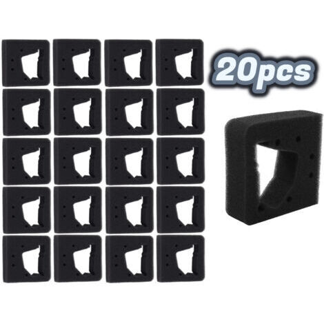 Lot de 20 adaptateurs de filtre à air pour moteur Honda GX31 17211-ZM3-800, nettoyant compatible avec les moteurs Honda GX31 GX22 FG100 série 4 temps