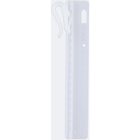 Lot de 20 agrafes ajustables pour rideaux de 95mm en Plastique Blanc - Boulet