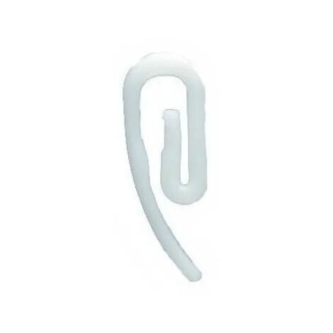Lot de 20 agrafes escargot blanc