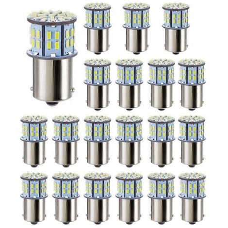 Lot de 20 ampoules LED 3014 50-SMD ultra-lumineuses pour remorque