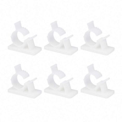 Lot de 20 attaches auto-adhésives pour câbles et cordons-AquaForge