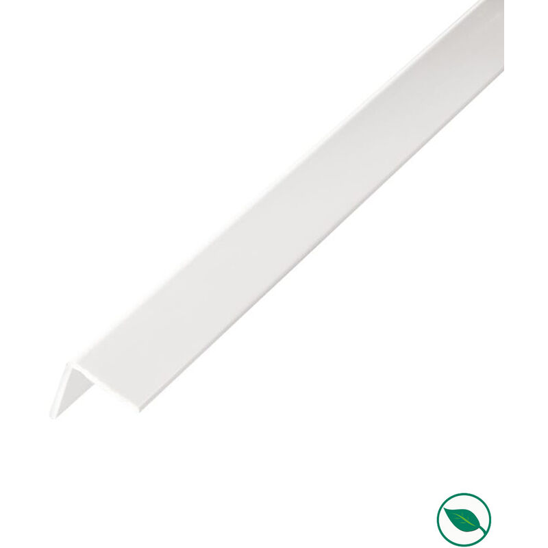 Forestea - Lot de 20 baguettes angles pvc blanc 2600 x 35 x 35 mm