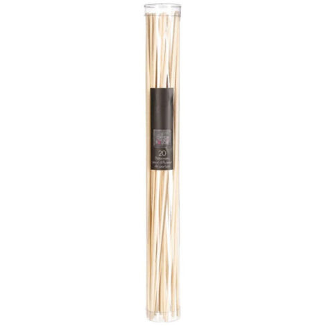 Lot de 20 Bâtonnets pour Diffuseur de Parfum 25cm Naturel