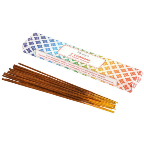 Lot de 20 Bâtons d'Encens "Senteur" 21cm Chakras