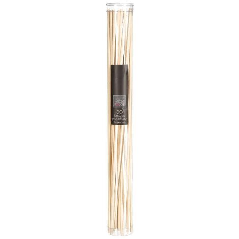 Lot de 20 bâtons diffuseurs blanc ivoire H24,5cm - Atmosphera créateur d'intérieur