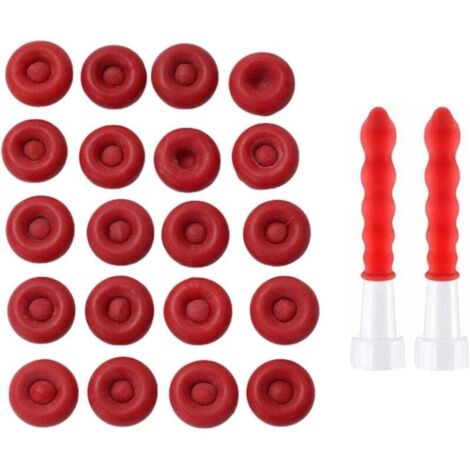 Lot de 20 bouchons de calfeutrage en silicone pour sceller les tubes de calfeutrage ouverts