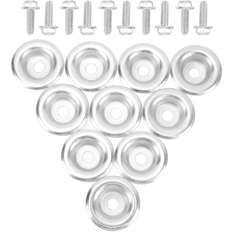 Ineasicer - Lot de 20 boulons et rondelles pour plaque de protection utv 7556065, remplacement robuste en métal pour Polaris rzr 570 800 900