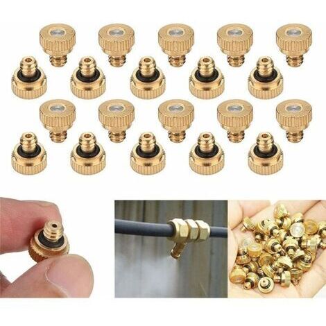 Lot de 20 Buses de brumisation en laiton, atomiseurs pour système de refroidissement（buse 0.3mm